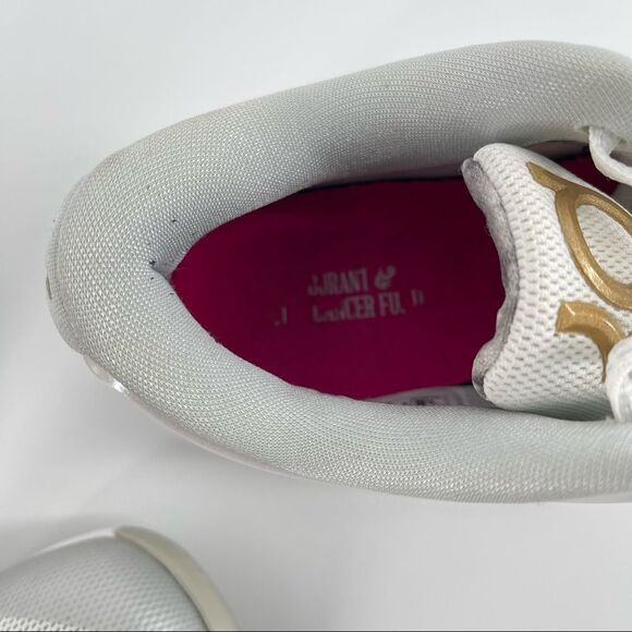 Nike Men’s KD VII PRM Aunt Pearl 706858-176 White/Metallic Gold Sneakers Size 8 - Picture 14 of 17